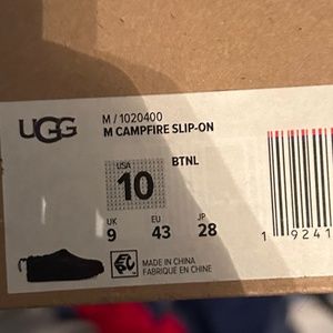 UGG Black Campfire Slippers